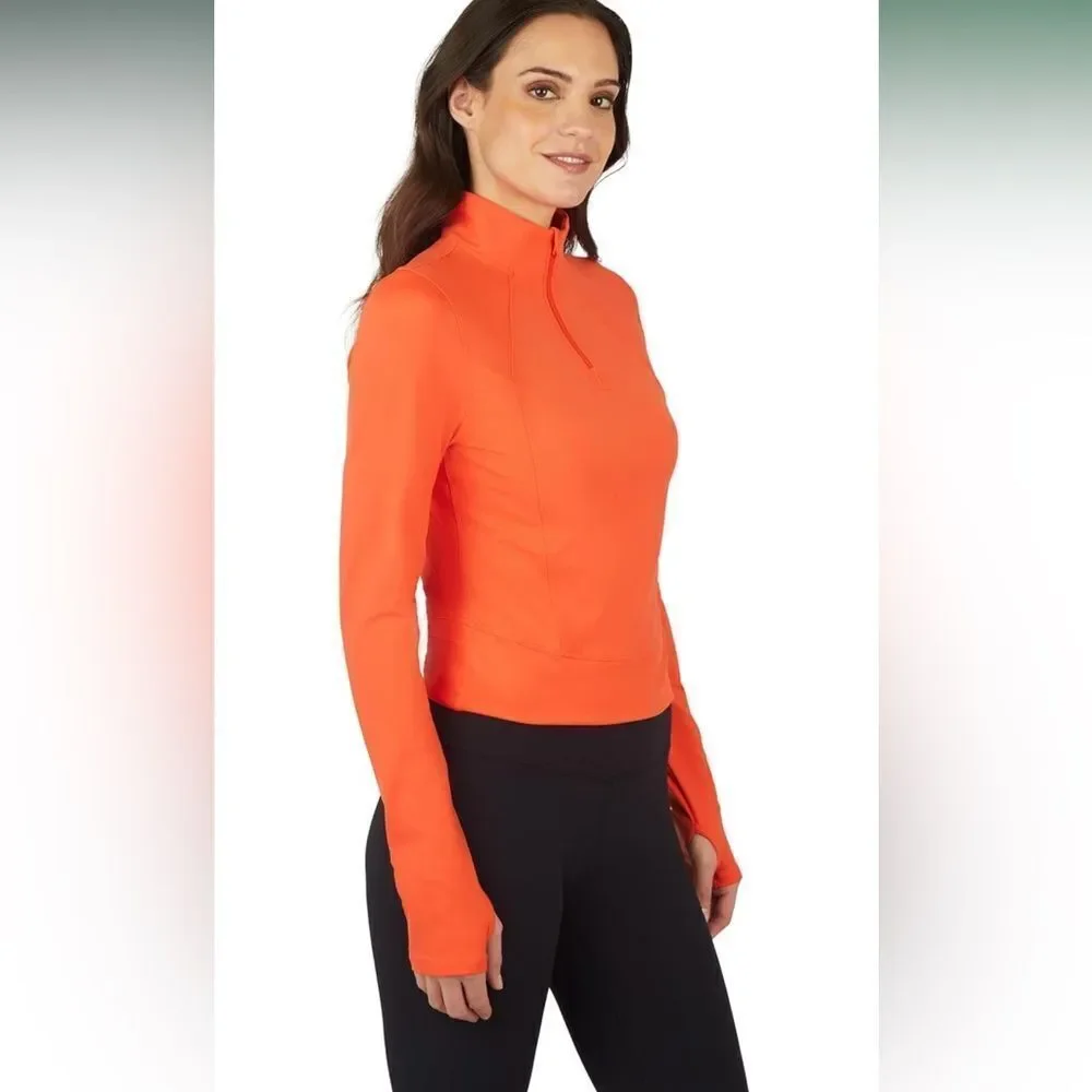 Yogalicious Lux Womenâs Crosstrain Everyday LongâSleeve 3/4 Zip Jacket T⌠- Picture 2 of 16